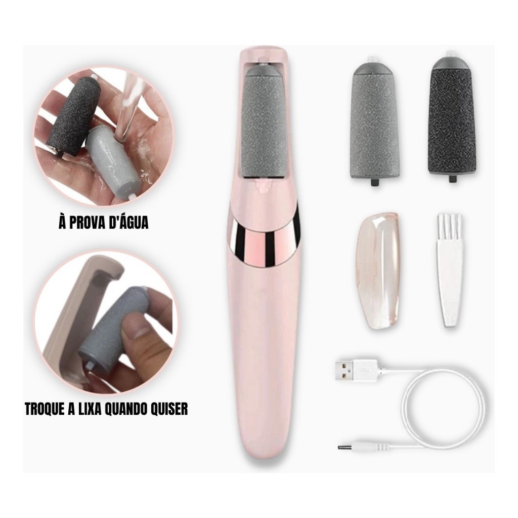 Lixador De Pé Elétrico Lixa Elimina Calo Portátil Usb Pilha em Oferta na Shopee