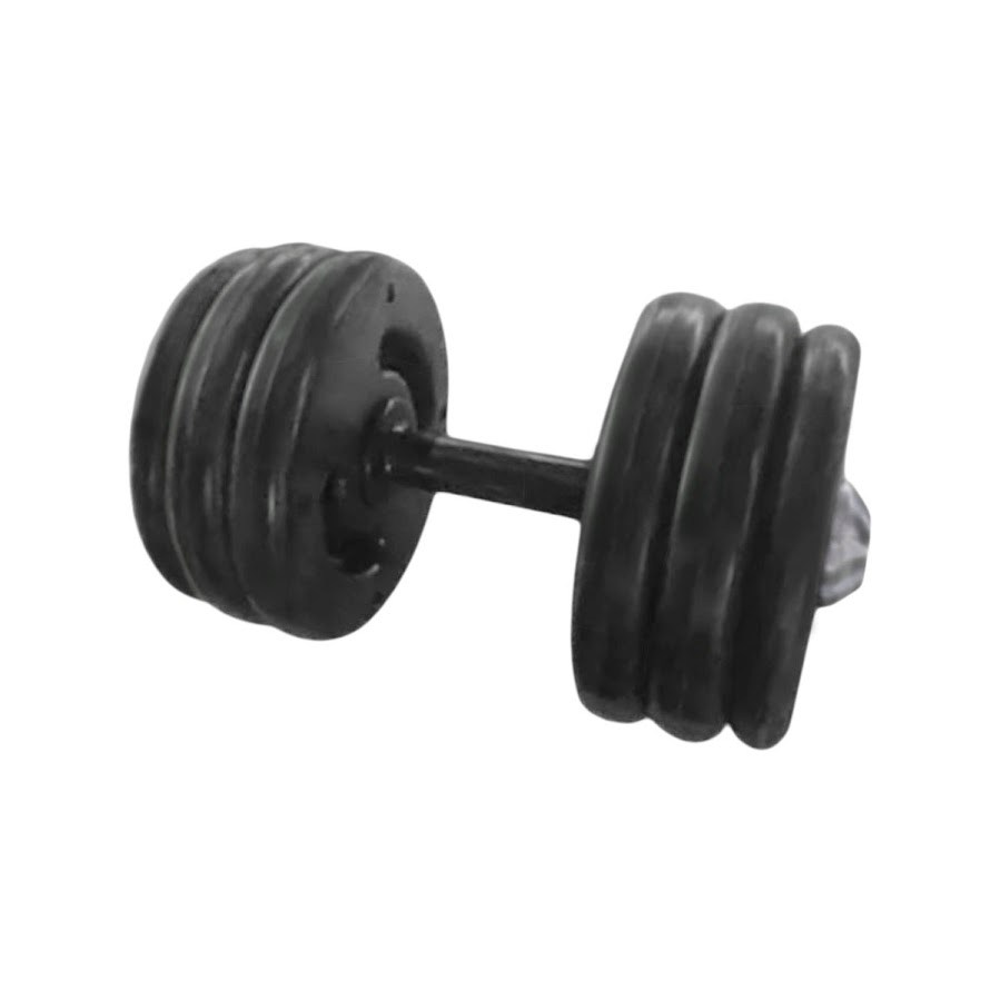 Dumbell Injetado Pegada Emborrachada Academia Fitness 20kg