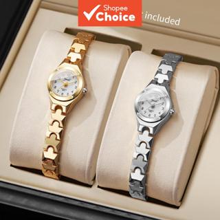 Moda Feminina Liga Cinta Relógios Femininos Mostrador Árabe Quartzo De Pulso Conjunto jam tangan (Sem Caixa) em Oferta na Shopee