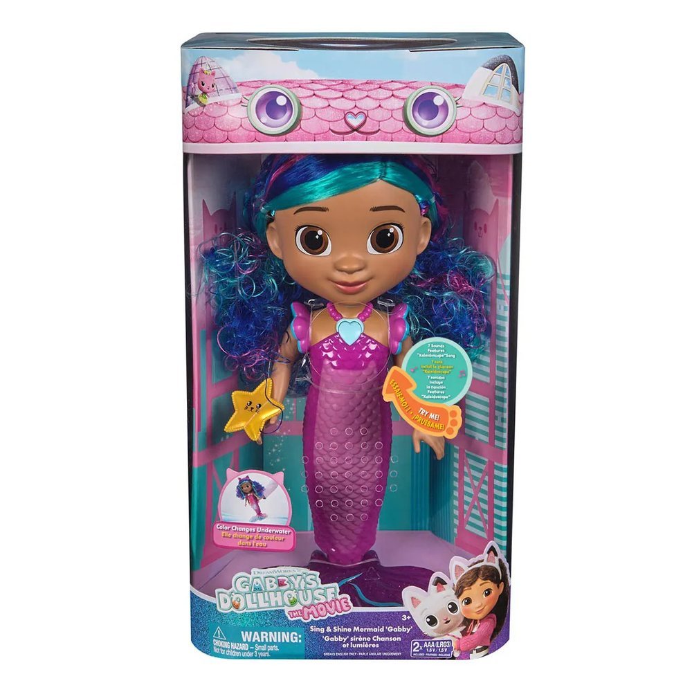 Boneca - Gabby S Dollhouse Filme - Sereia Com Som