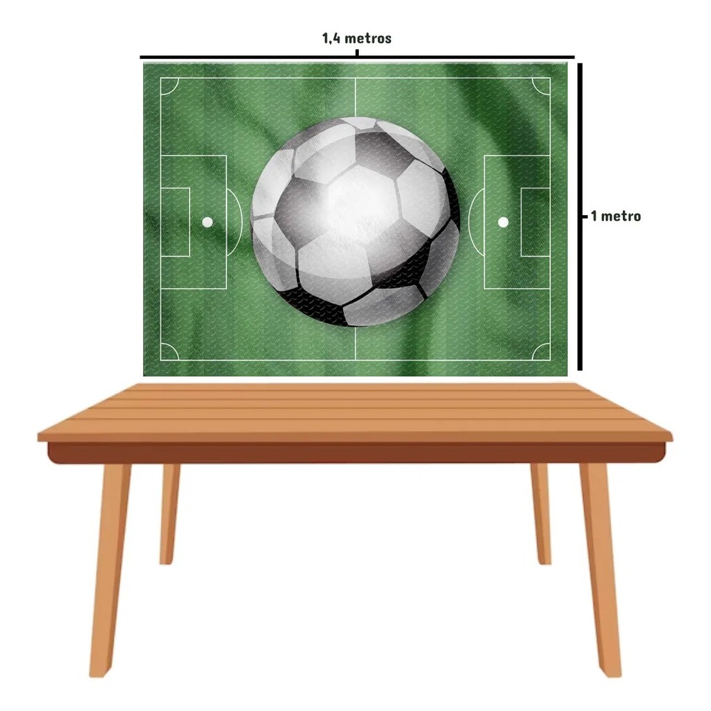 Painel Futebol Copa do Mundo  Brasil Bola Comemoracao 2026 Hexa Decorativo  TNT  Bandeira Decorativa