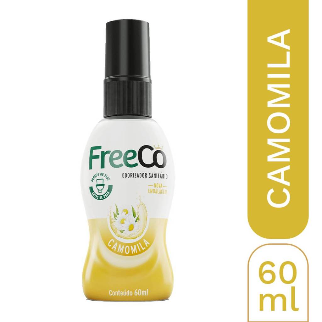 Odorizador bloqueador sanitário 60ml FreeCô Camomila