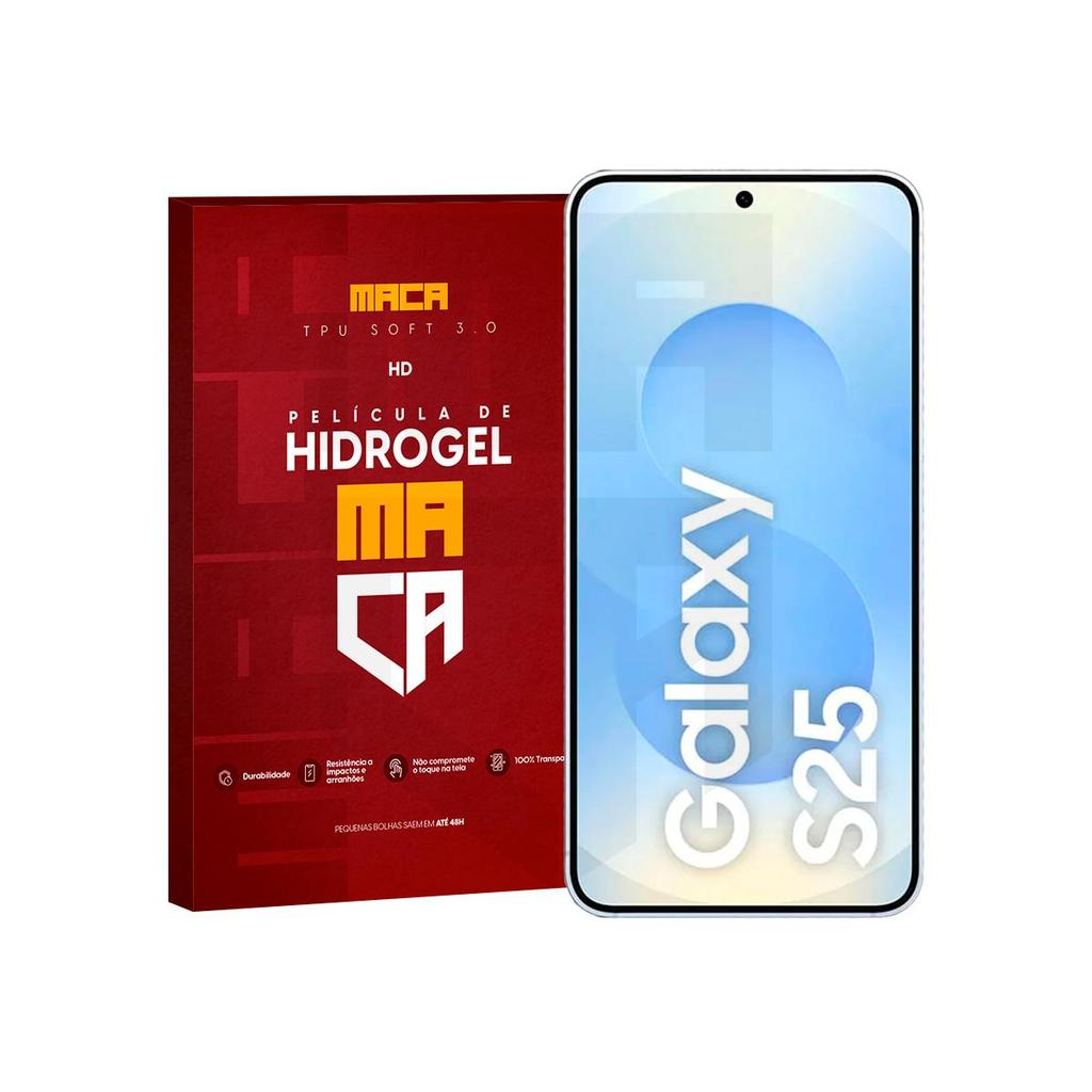 Película de Hidrogel LANÇAMENTO Linha Galaxy S25 Todos Ultra Brilho