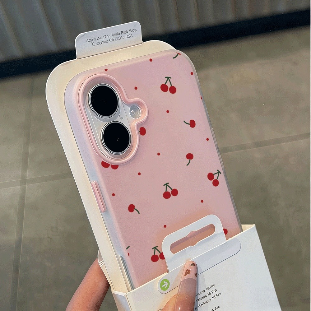 Capa De Telefone Com Flores De Cerejeira Vermelhas Caindo Para Samsung A17 A07 A26 A06 A16 A35 A54 A05S A05 A15 A14 A13 