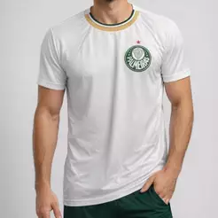 Camiseta Palmeiras Betel Home Branco/Dourado