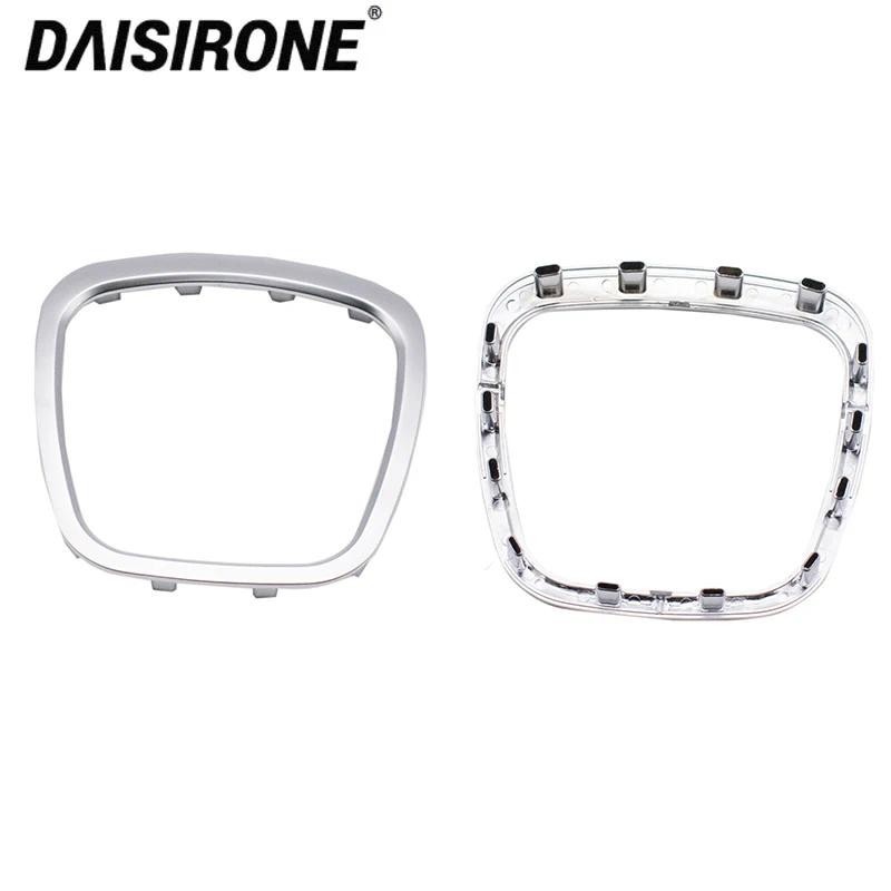 ABS Chrome Volante Guarnição Centro Emblema Anel Envoltório Capa Quadro Acessórios Para Audi A3 A4 B6 B7 B8 A5 A6 C6 Q7 