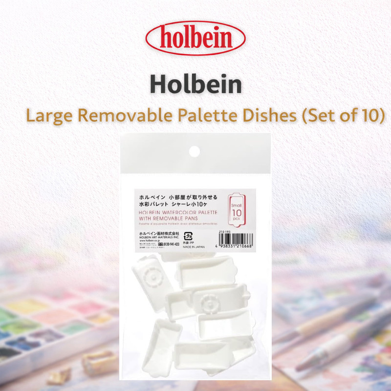Conjunto De Panelas De Reposição Para Paleta De Aquarela Holbein 10 Peças