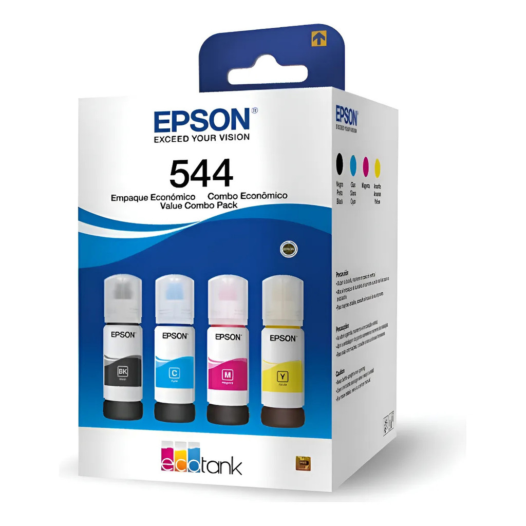 Kit 4 Tinta 544 Original Impressora L3250 L3210 L5190 L3110