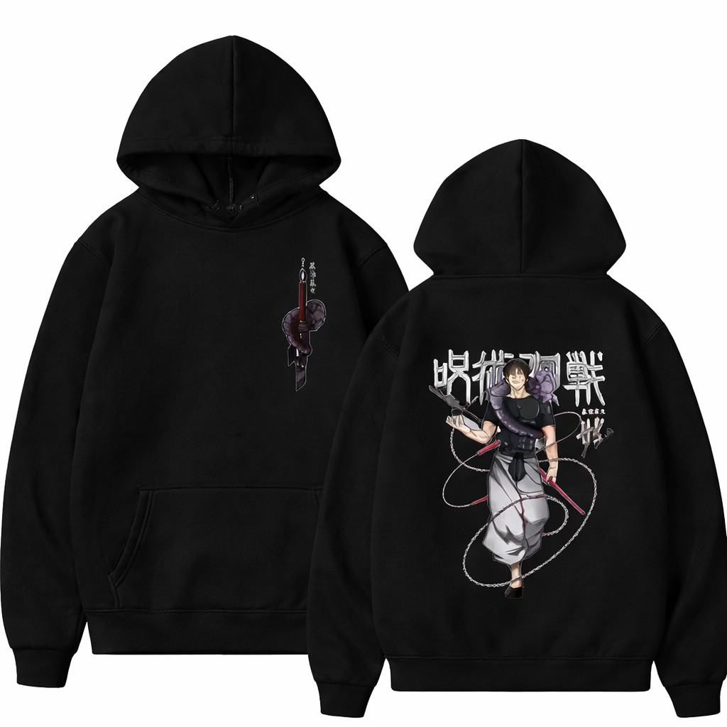 Blusa Moletom Canguru Jujutsu Kaisen Fushiguro Toji Anime Japonesa Unissex Qualidade Premium