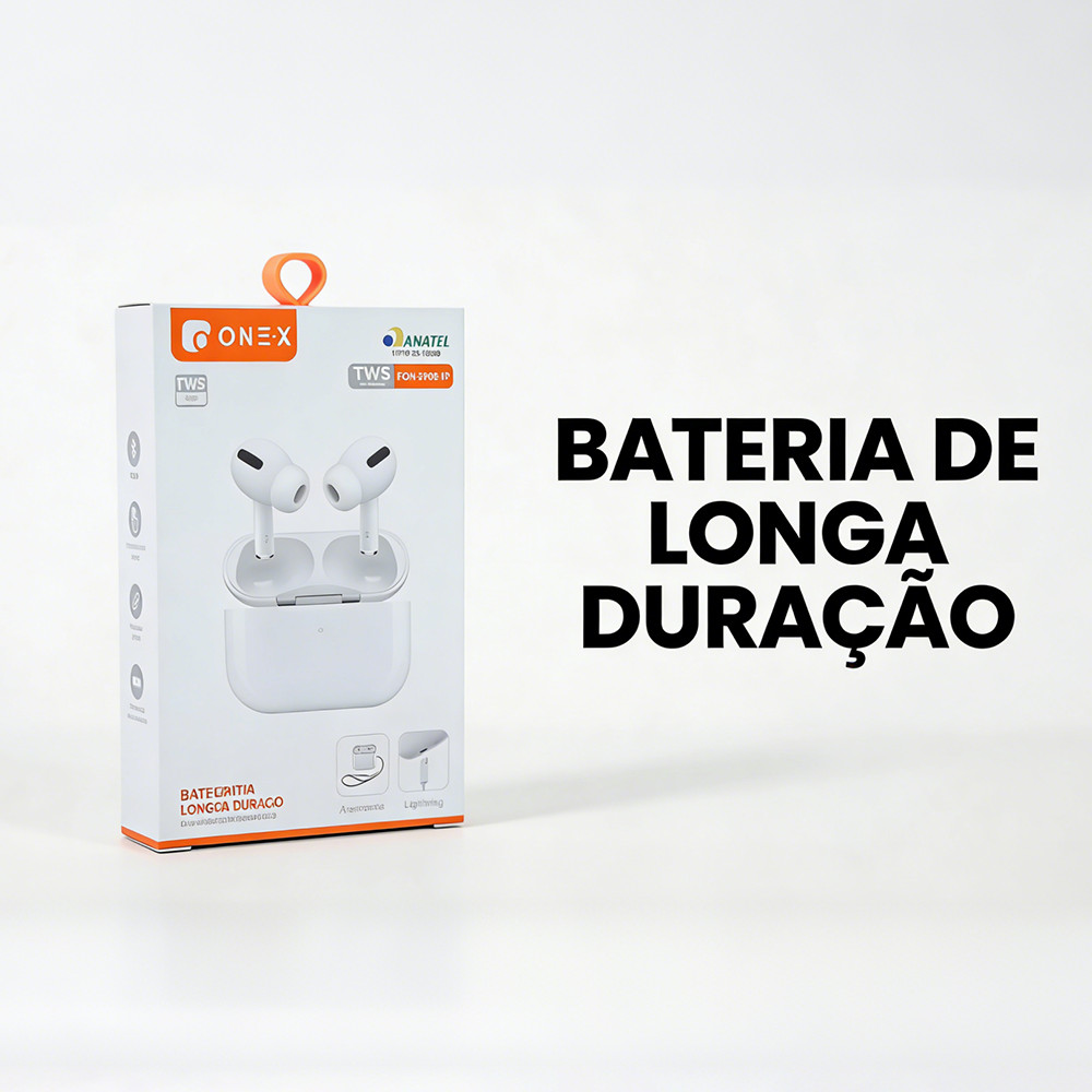 🎧Fone De Ouvido Bluetooth 5.0 ONEX TWS Cancelamento De Ruído Som HiFi Homologado Anatel Ideal Para Dia A Dia E Viagens