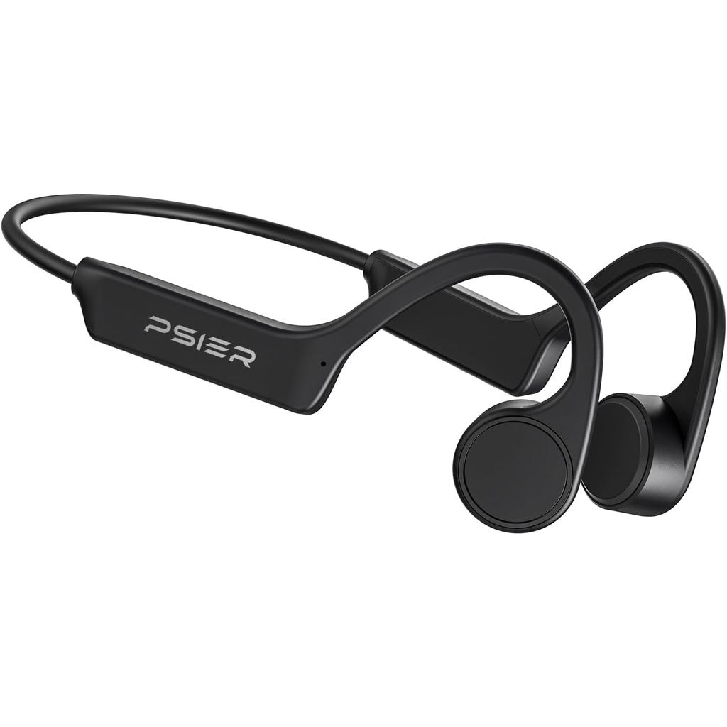 Fones de Ouvido de Condução Óssea PSIER, Fones de Ouvido Bluetooth 5.4 de Orelha Aberta, Fones de Ouvido de Condução Óss