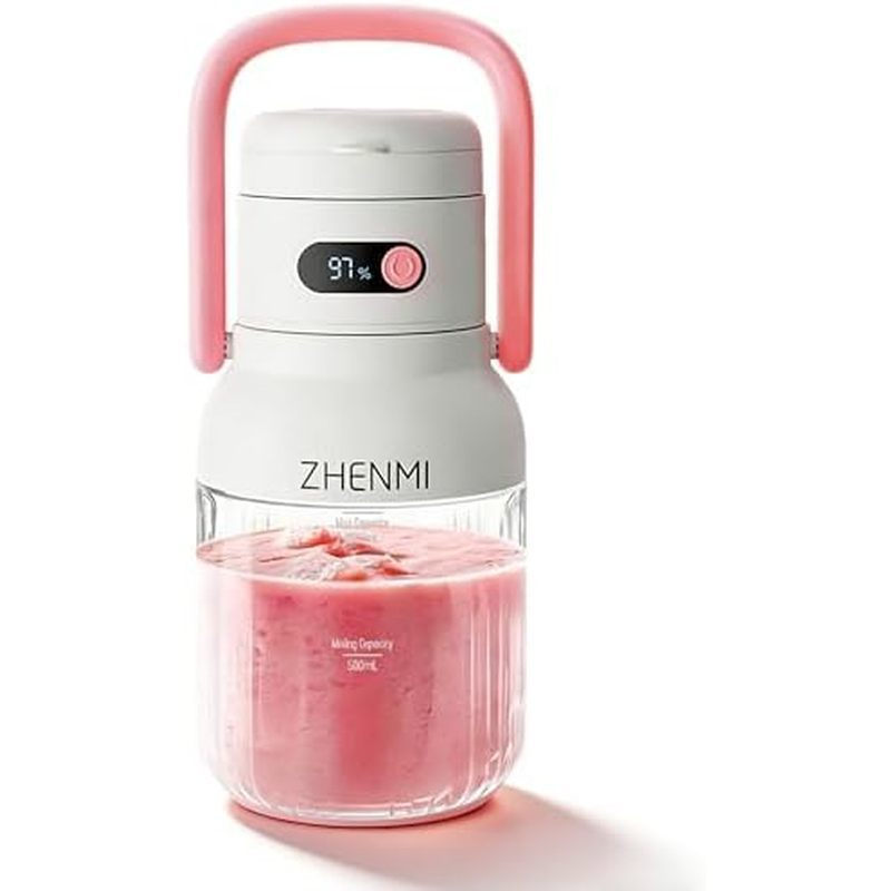 Liquidificador Portátil, Liquidificador Pessoal para Smoothies &amp;     Liquidificador Portátil, Sem Fio, Recipiente de