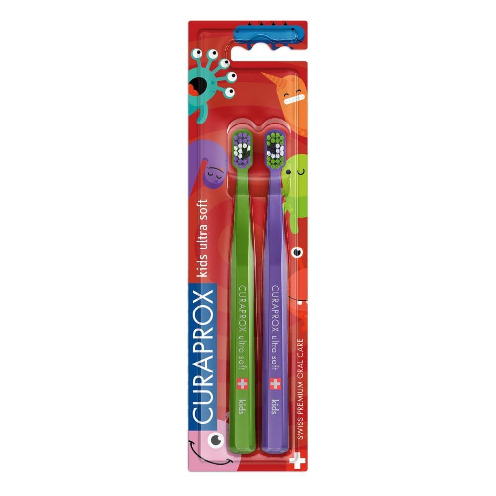 ESCOVA DENTAL CURAPROX KIDS COM 2 UNIDADES ULTRA SOFT