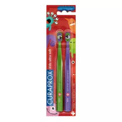 ESCOVA DENTAL CURAPROX KIDS COM 2 UNIDADES ULTRA SOFT