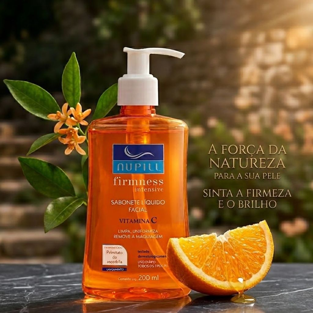 Sabonete Líquido Facial Nupill Vitamina C 200ml