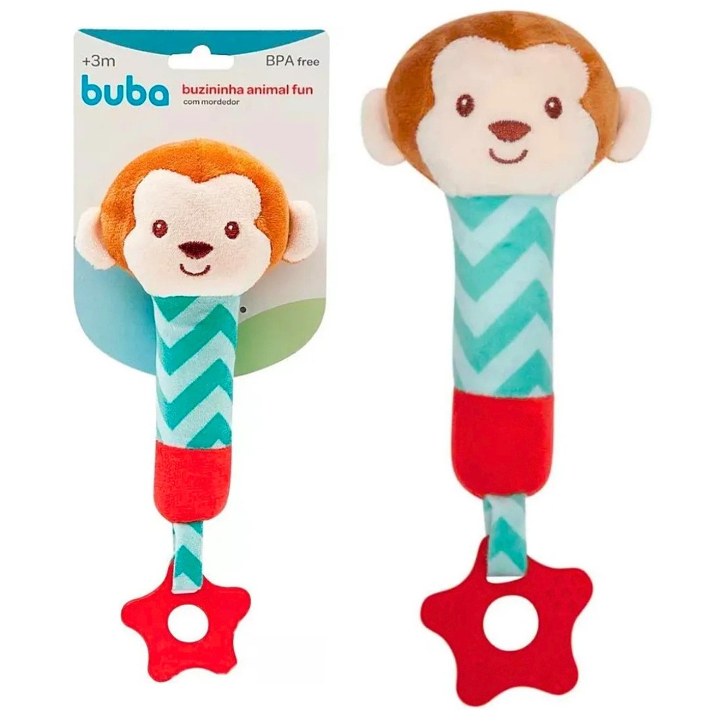 Buzininha com Mordedor Animal Fun Macaquinho 11946 - Buba