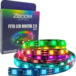Fita LED Digital WS2811 12V RGB 150 Leds 2,5m Zendel ZD-FL-2.5