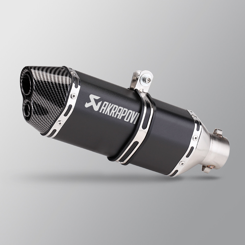 370mm Pequeno Hexagonal Furo Duplo Escape Moto Universal 51MM Bafador com Para Z1000 GSR600 FZ6N tmax560