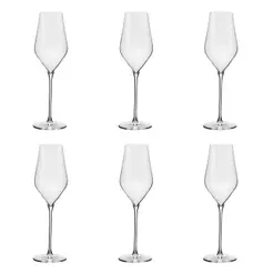 Jogo de 6 Taças de Cristal Espumante 310ml Classic Dandy