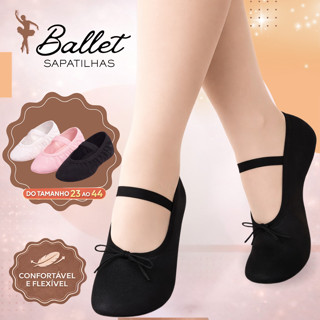 Sapatilha Ballet Balé Meia Ponta Korino Lavável Sola Inteira (Peça 1 nº acima) em Oferta na Shopee