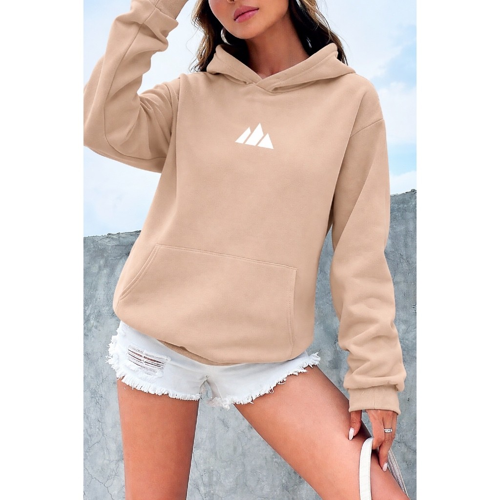 Moletom Canguru Feminino Agasalho Premium Algodão Flanelado Blusa Frio Casual Inverno