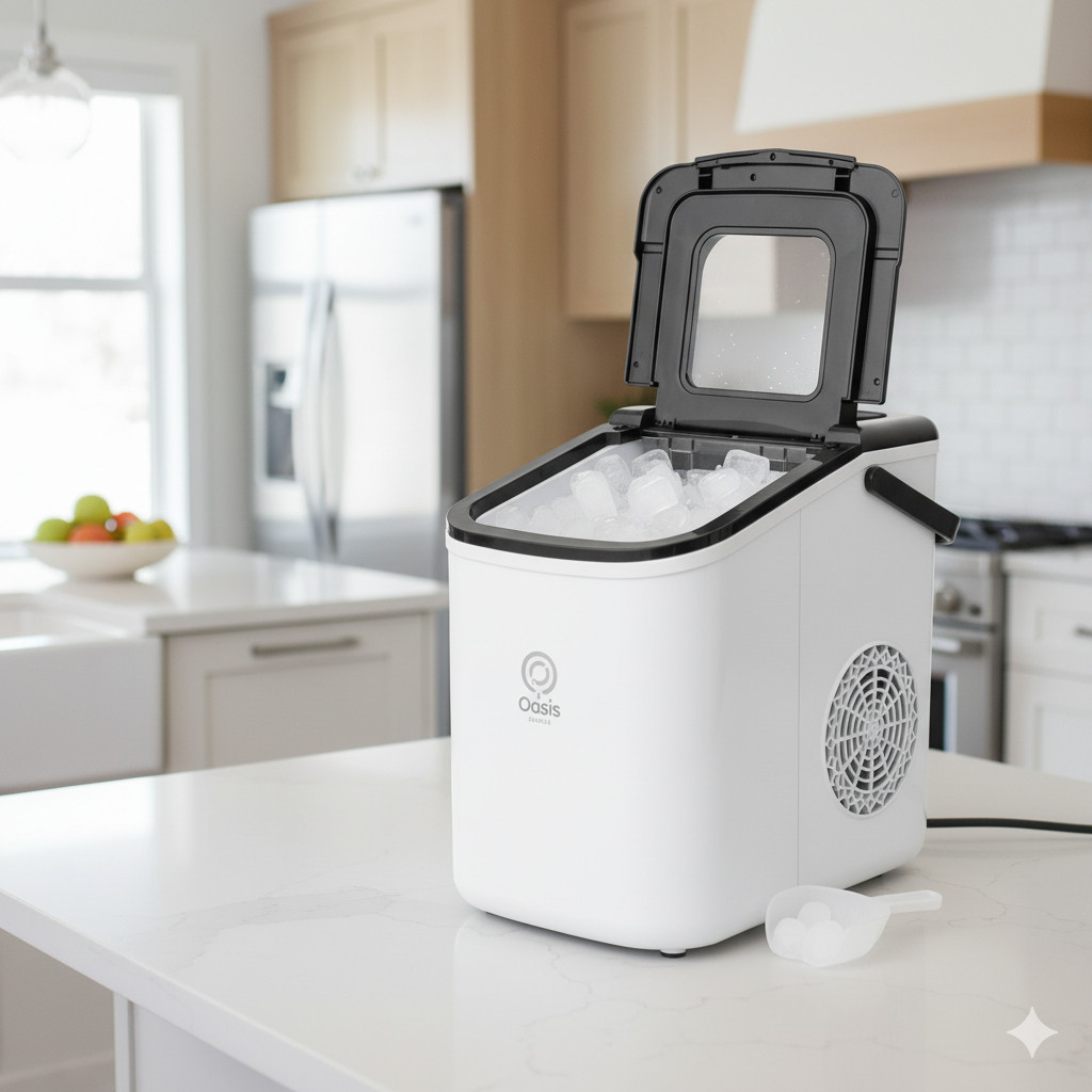 Máquina Fabricador de Cubos de Gelo 1,3L Onistek Compacto e Eficiente Gelado Rápido