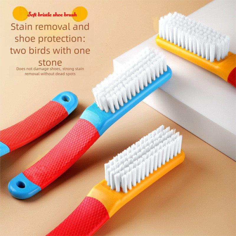 Escova de Sapato Cerdas Macias Não Danifica Sapatos Escova de Sapato Multifuncional Escova de Limpeza de Roupas Doméstic