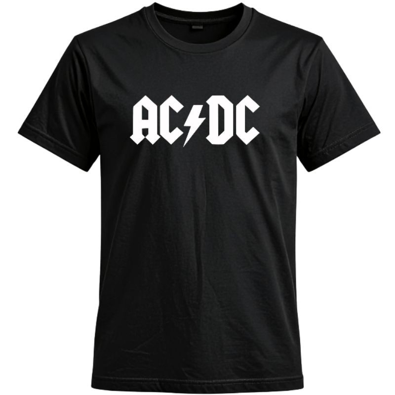 Camiseta AC/DC Logo Clássica Hard Rock T-Shirt ACDC Banda Raiz Vintage Algodão Premium Unissex P ao G5