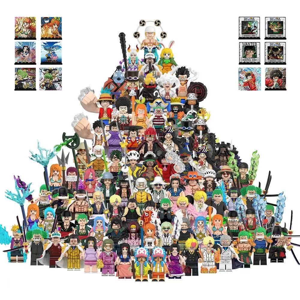 WM6195 WM6194 WM6193 WM6192 WM6191 Series Anime Action Figure Bloco De Construção Coleção Brinquedos Para Criança