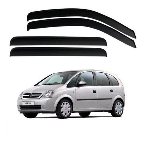 Defletor Calha de Chuva Meriva 2003–2012 4 Portas – Kit Ecoflex Fumê em Oferta na Shopee
