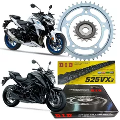 KIT RELAÇÃO DID PREMIUM SUZUKI GSX-S750 (2017-2024) 43/17T (525VX3-114ZB)