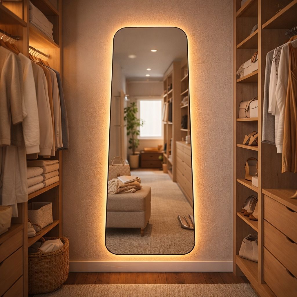 Espelho Lumina LED SEM FIO 100x60 ou 120x60 cm | Espelho Decorativo Moderno para Closet, Sala e Quarto em Oferta na Shopee