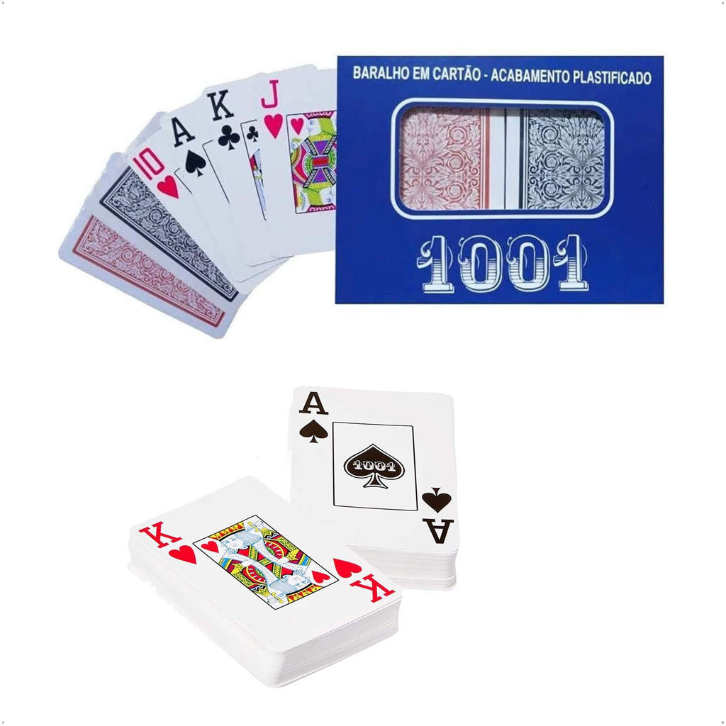 Baralho 1001 Estojo com 2 Unidades Copag - 95886 em Oferta na Shopee