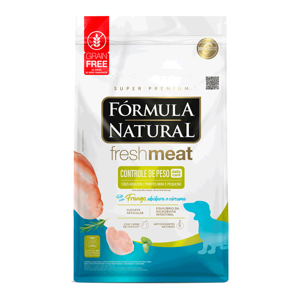 Racao Formula Natural Caes Fresh Meat Controle De Peso  Mini E Pequeno10,1Kg em Oferta na Shopee