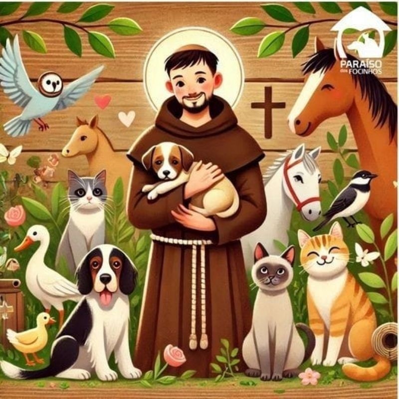 São Francisco de Assis (desenho). Quadro Decorativo. ENVIO IMEDIATO