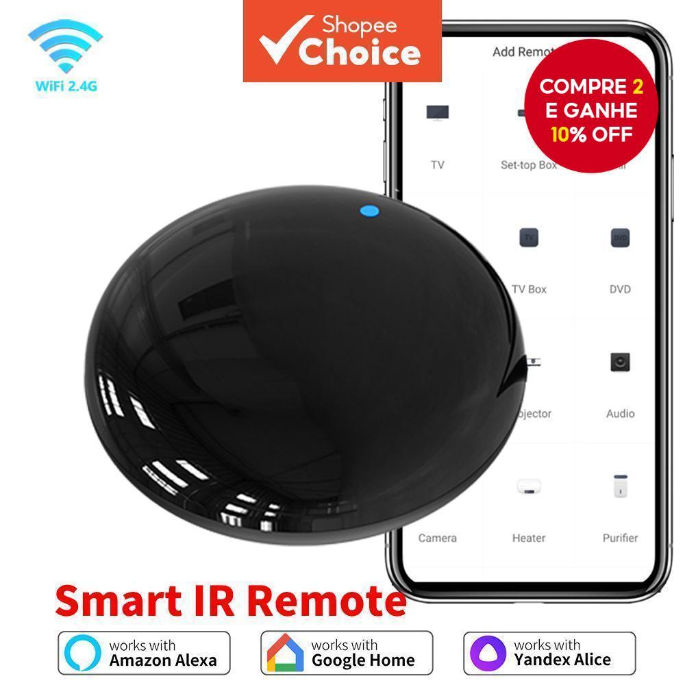 Controle Remoto Universal WiFi IR Para Tuya TV AC Ar Condicionado Smart Life APP Home