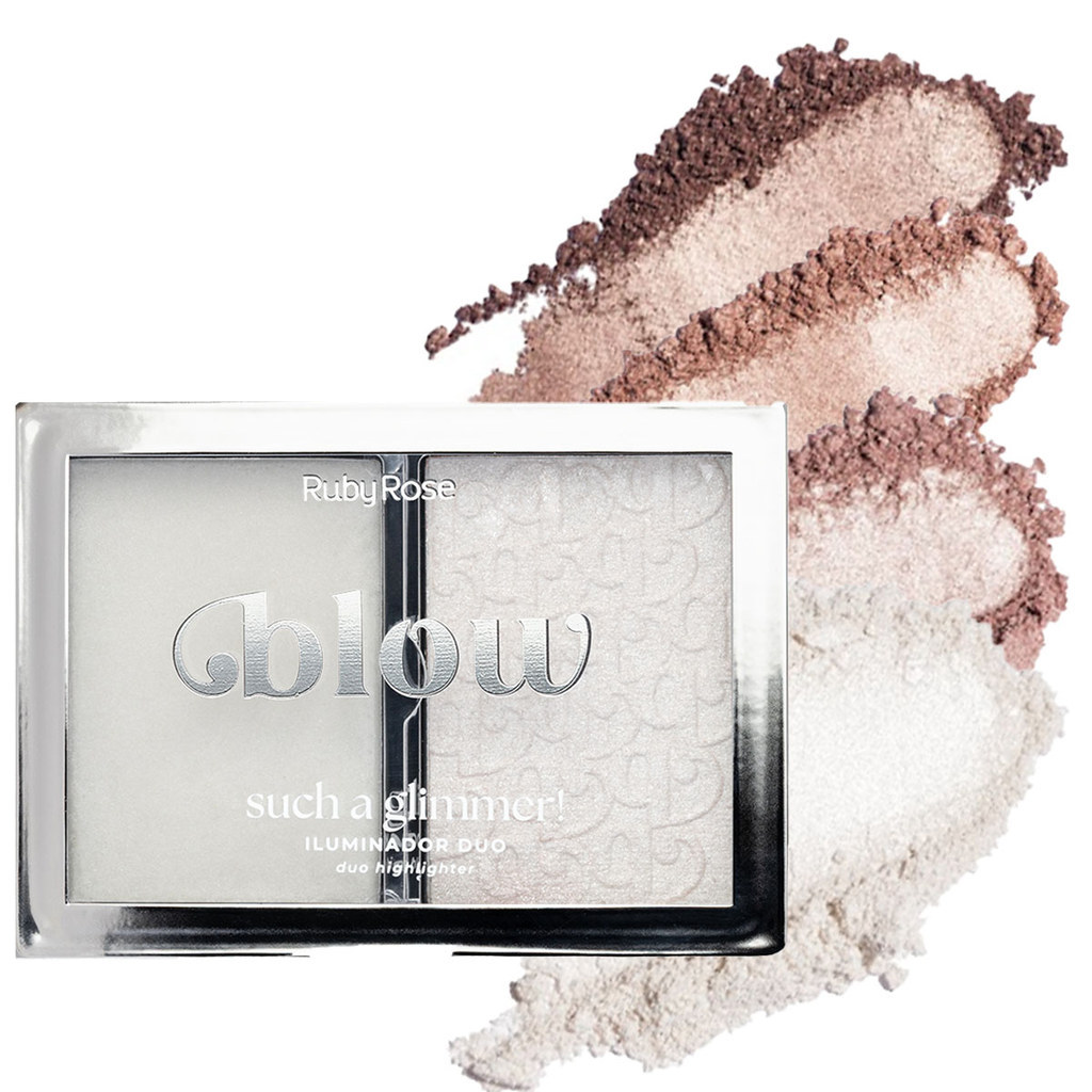 LANÇAMENTO Iluminador Duo Such a Glimmer! Linha Blow by Ruby Rose em Oferta na Shopee