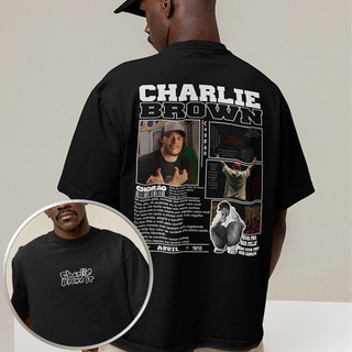 Camiseta Charlie Brown Jr Chorão  Camisa Rap Rock Unissex Blusa 100%  Algodão 30.1 Qualidade Premium