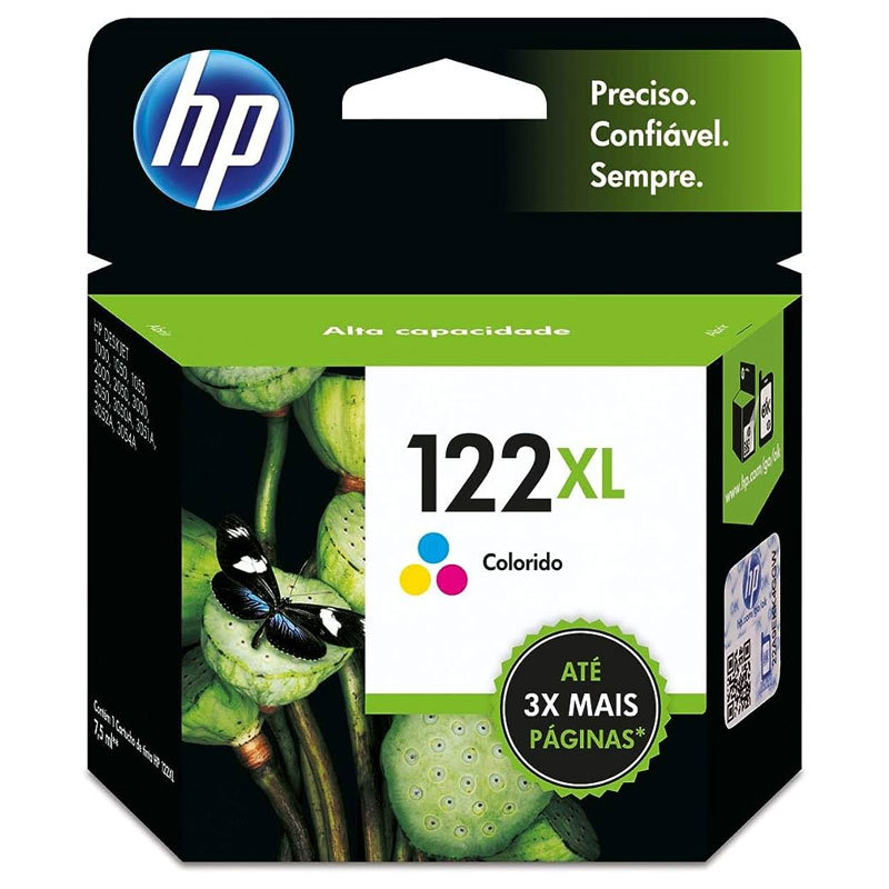 Cartucho HP 122XL Original CH564HB cores p/ DeskJet 1000, 2050, 3050, 2000 em Oferta na Shopee