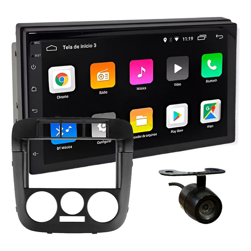 KIT MULTIMIDIA ANDROID 7 POL GOL G4 PARATI G4 SAVEIRO G4