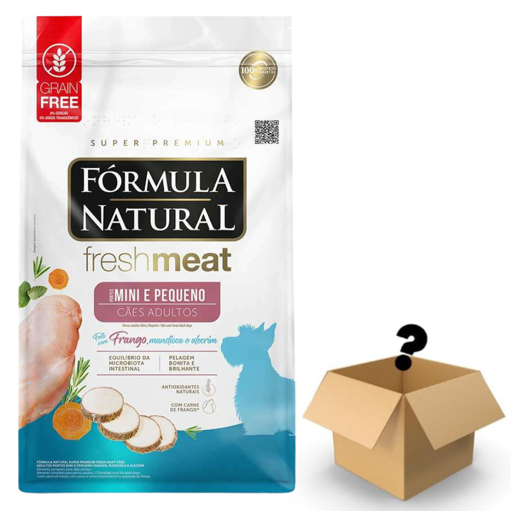 Racao Formula Natural Caes Fresh Meat Adulto Racas Mini E Pequenas 10,1Kg = Surpresa em Oferta na Shopee