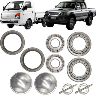 PAR KIT ROLAMENTO RODA DIANTEIRA HYUNDAI HR H100 2001 A 2022 em Oferta na Shopee