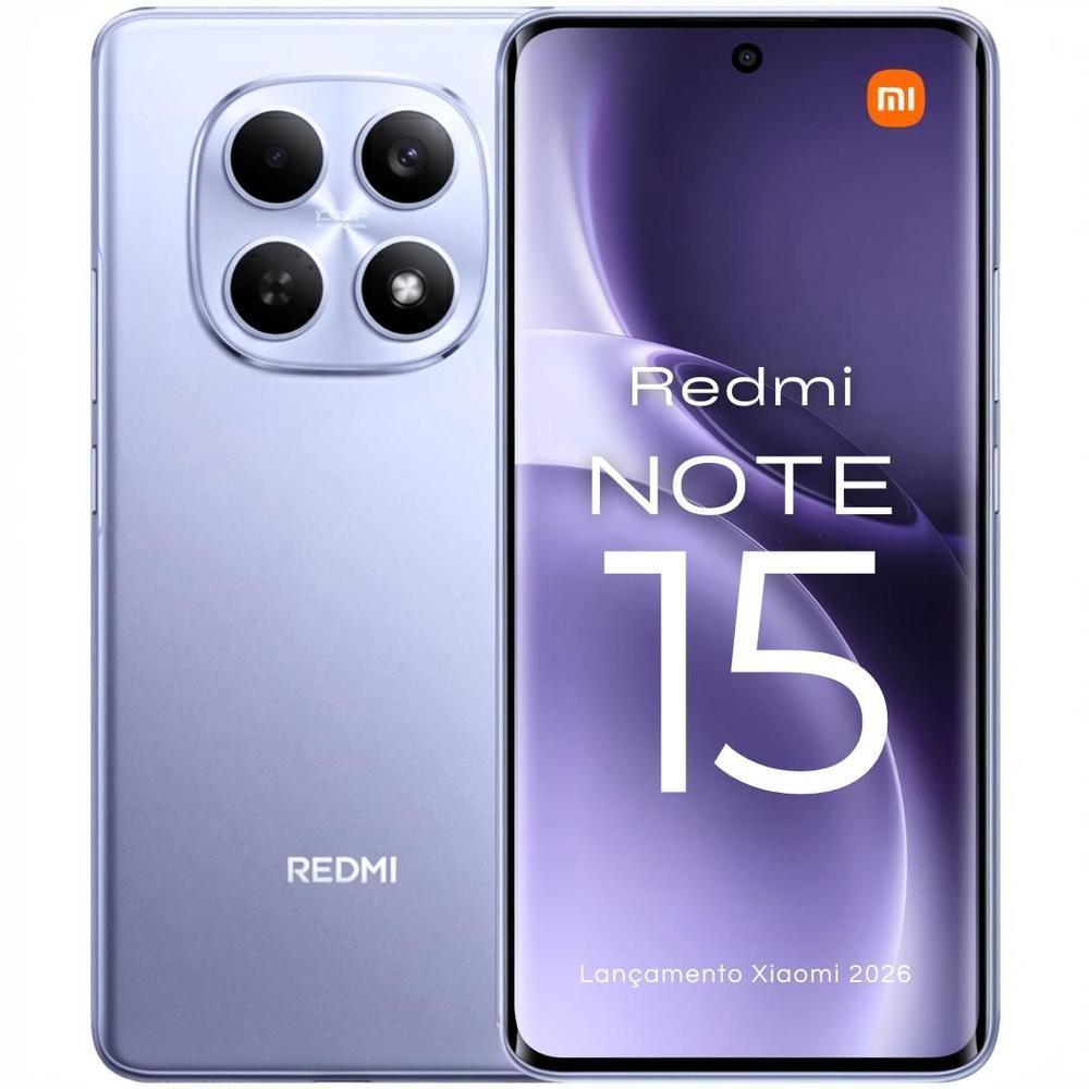 Celular Xiaomi Note 15 Lançamento 2026 256GB 128GB Câmera 108MP 20MP até 12GB Ramboost AMOLED 120Hz FHD+ Design Premium