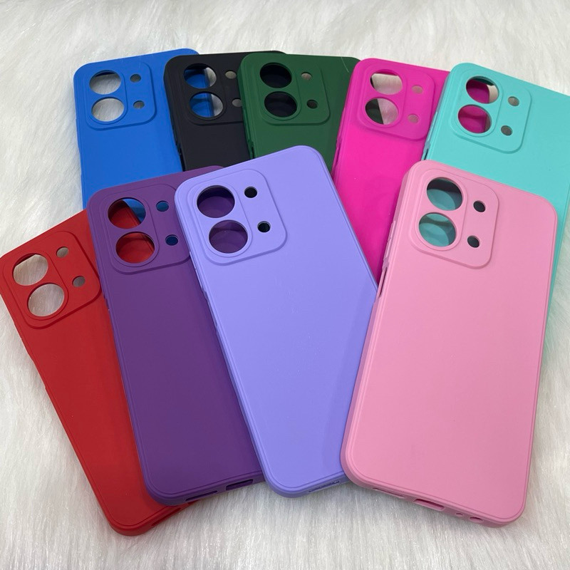 Kit - Capa Capinha Case + Película Para Redmi 15C / Poco C85 Aveludada Silicone Forrada Colorida Premium