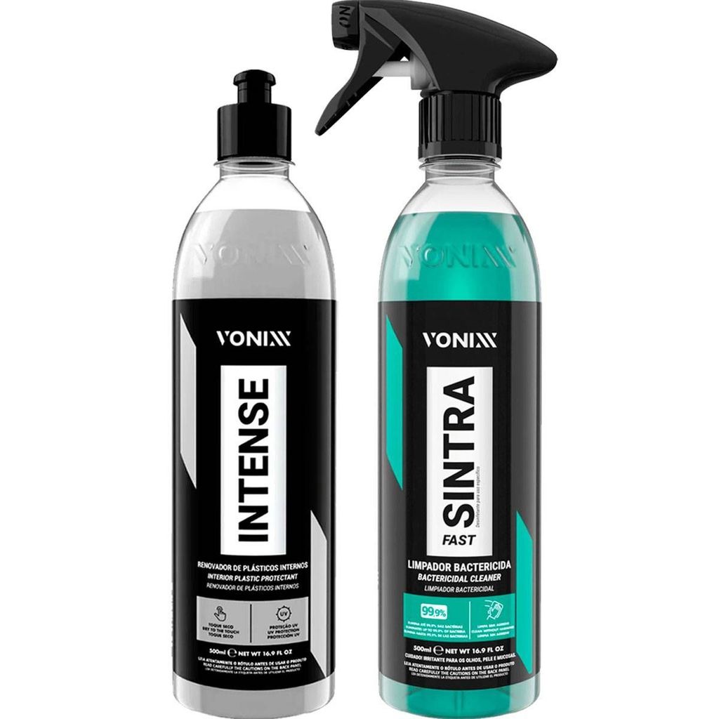 Kit Vonixx Sintra Fast Limpador Apc Plastico Interno + Intense em Oferta na Shopee