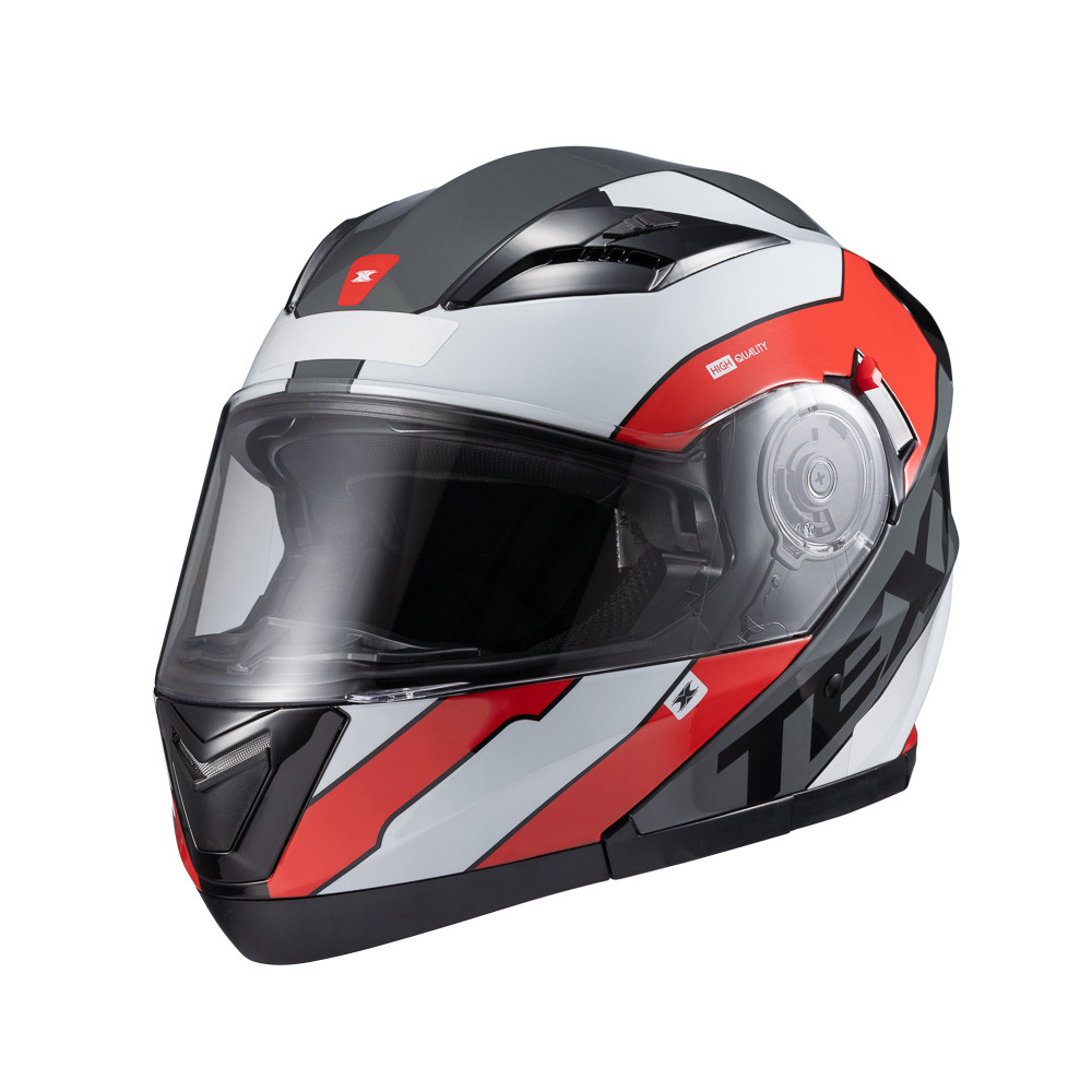 Capacete Moto Texx Gladiator V3 Reisen Vermelho Branco em Oferta na Shopee