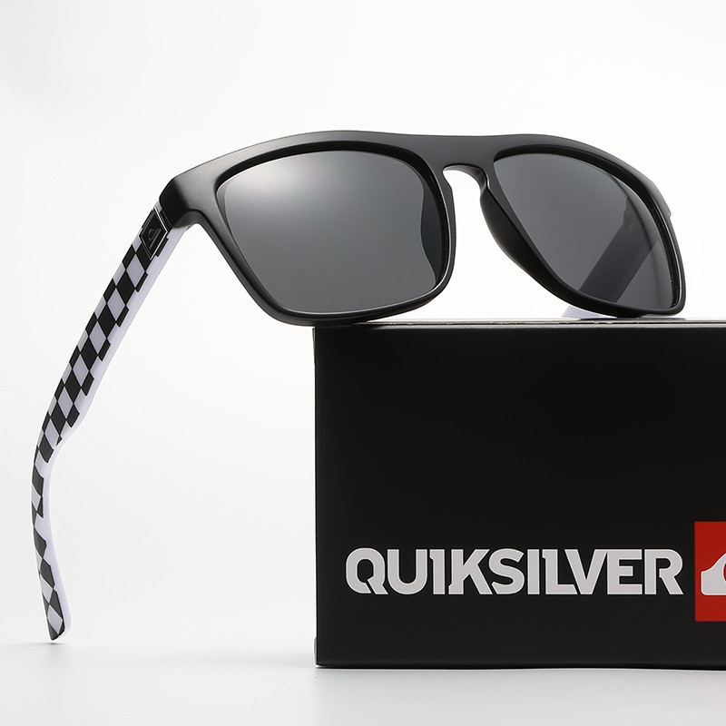Marca Designer quiksilver QS926 Praia Listras Óculos De Sol Masculino Condução Acampamento Caminhadas Pesca Clássico Esp