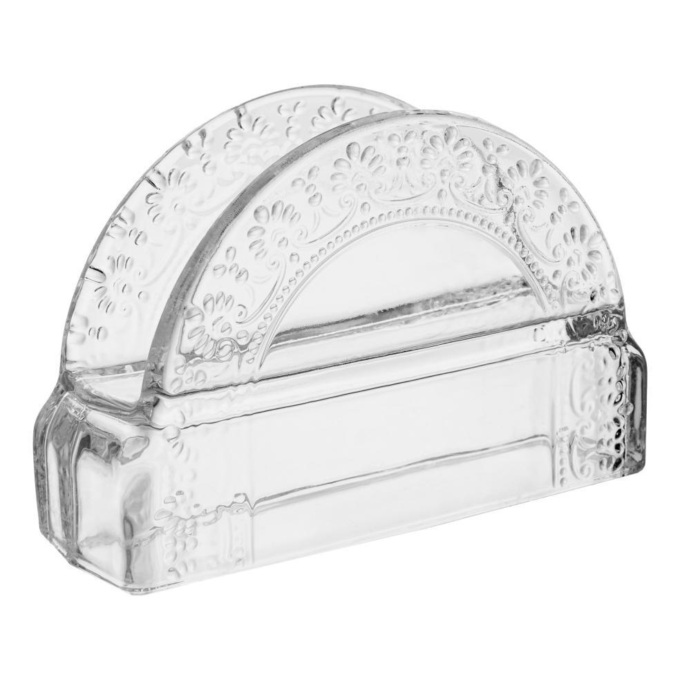 Porta Guardanapos Mauve 12,5cm Cristal Wolff para Mesa Posta Guardanapos Decoração Organização Elegante Casa Jantar Útil