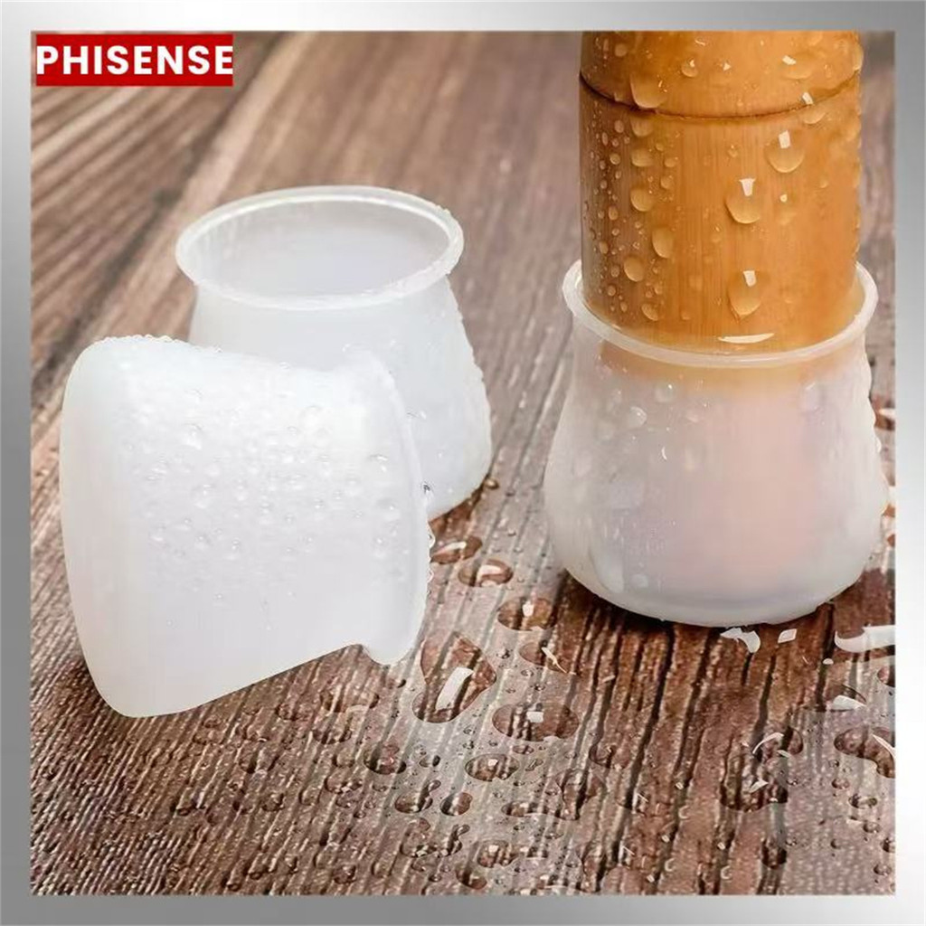 Protetor de Silicone para Pés de Cadeira e Mesa Kit 4/12/16/20 Unidades Antiderrapante Protetor de Piso
