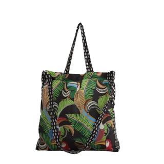 Bolsinha Ecobag Farm ETC Inverno Estampada Dobrável Sacola Chaveirinho eco bag Bolsa em Oferta na Shopee